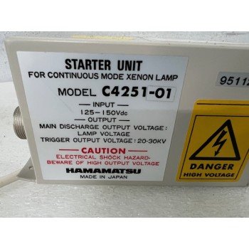 HAMAMATSU C4251-01 Starter Unit For Continuous Mode Xenon Lamp